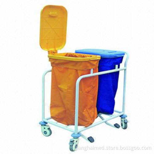 Trolley for waste (double- tube), CE and ISO 9000 certified, made of ABS plastic